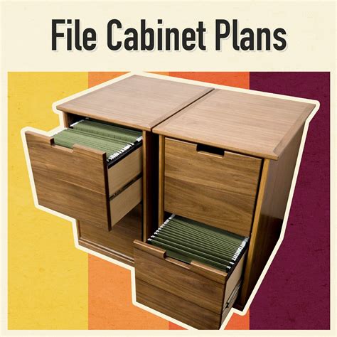 Shop filing cabinets by height. Wooden File Cabinet Plans | Cabinet plans, Wooden file ...