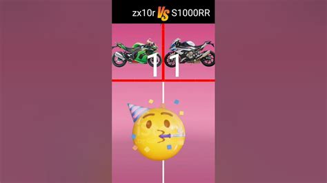 Kawasaki Ninja Zx10r Vs Bmw S1000rr Comparison Viral Shorts Youtube