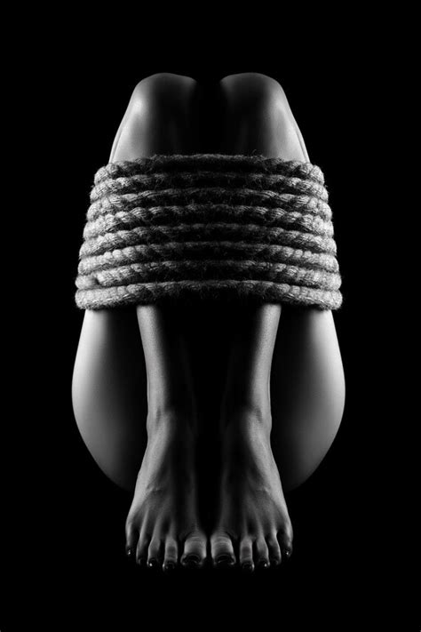 Nude Woman Bondage Black White Luster Photo Print Rolled In A Tube Prints Art Collectibles