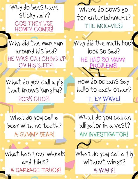 lunch box jokes printable