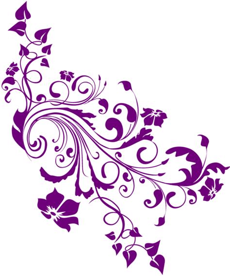Belly Tattoos Png Swirl Design Blackwork Purple Color Swirls