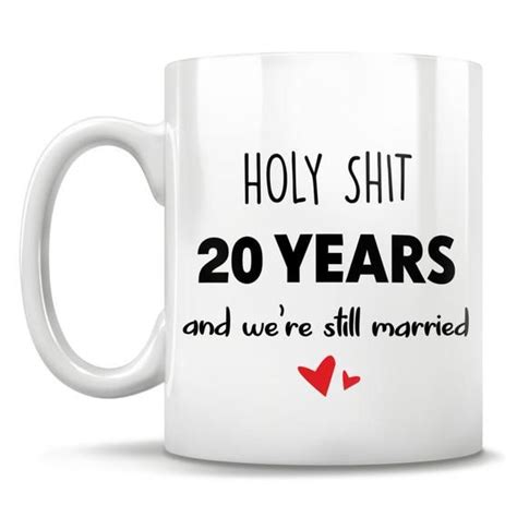 20th anniversary mug, 20th anniversary gifts for men women, 20 yr anniversary gifts for him her, 20 year china anniversary wedding m1v0020. 20th Anniversary 20th Anniversary Gift 20 Anniversary 20th | Etsy in 2020 | Funny gifts for him ...