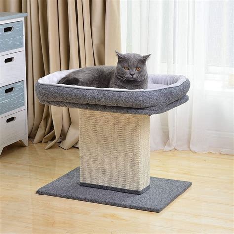 Cat Scratcher With Bed For Large Cats