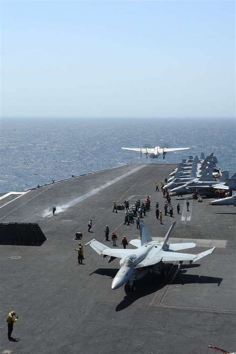 A C 2 Launches From The Flight Deck Of The Uss Dwight D Eisenhower