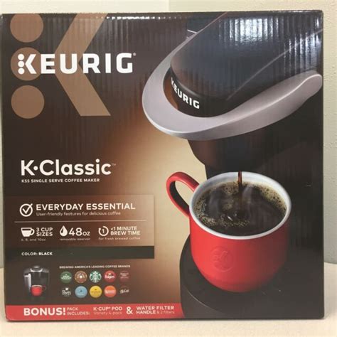 Keurig K Classic K55 Single Serve Programmable K Cup Pod Coffee Maker Black For Sale Online Ebay