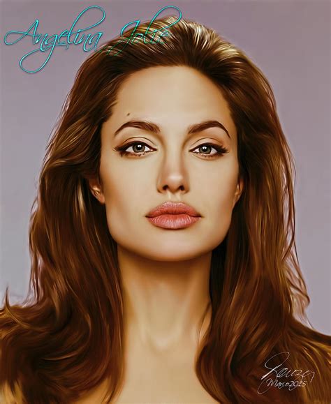 Angelina Jolie Digital Art By Paulo Souza
