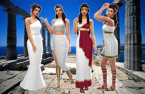 Mmcc And Lookbooks Cultural Lookbook Grecian Sims 4 Clothing