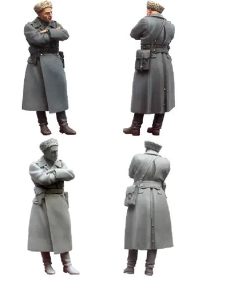 135 Scale Resin Figure Model Kit Soviet Russian Red Army Officer Ww2