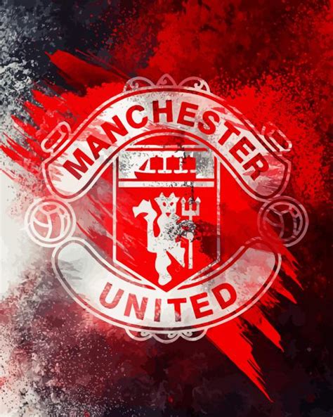 Manchester United Club Logo Paint By Number Painting By Numbers