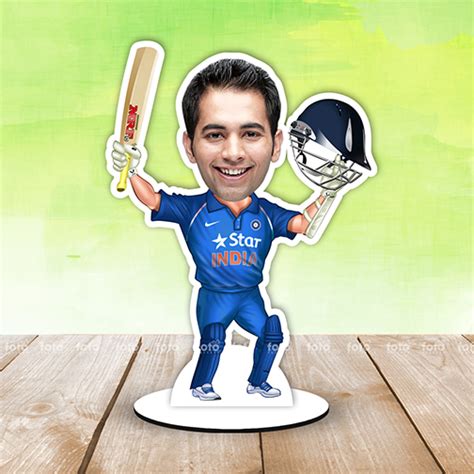 Indian Cricket Player Caricature Foto Factory Ts