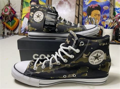 Converse Mens Womens Chuck Taylor All Star Hi Camouflage Military Shoes