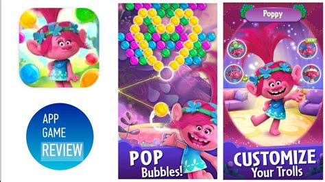 Dreamworks Trolls Pop Bubble Shooter And Collection Gameplay Mobile