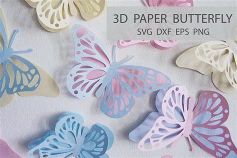 3d Butterfly Svg Free Svg Cut Files