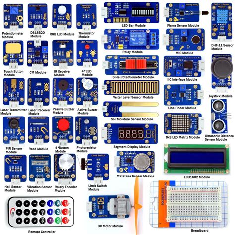 Adeept Sensor Module Ultimate Starter Kit For Arduino Uno R3 Mega2560 Processing Projetos