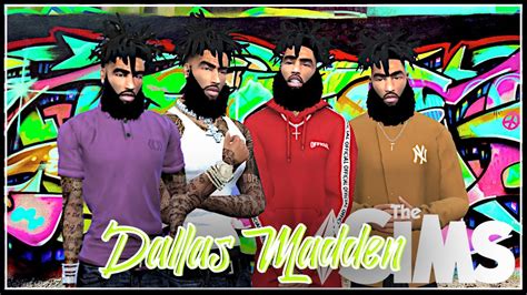 The Sims 4 Dallas Madden Urban Male Lookbook Cc Folder Sim