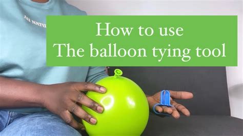 How To Use A Balloon Tying Tool Debalonnenmama Youtube
