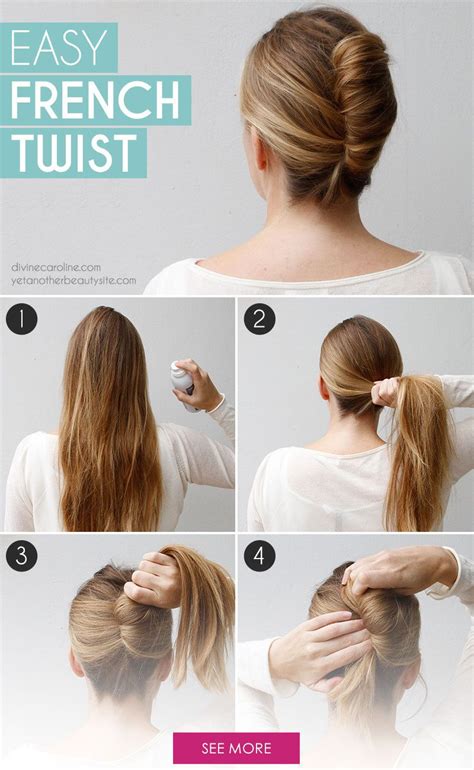Go Classically Chic With This Easy French Twist Hair Tutorials