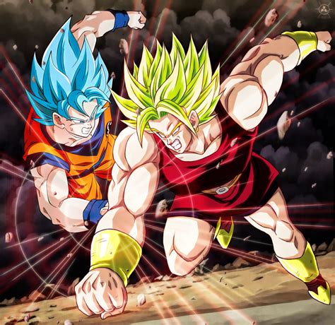 Kale Vs Goku Ssj Blu By NARUTO999 BY ROKER Personajes De Dragon Ball