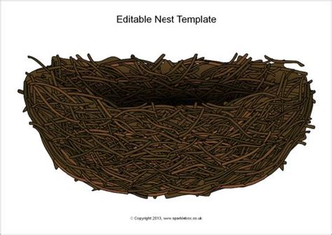 Editable Nest Template Sb9917 Sparklebox Templates Printable Free