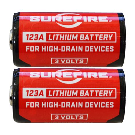 Surefire Sf12 Bb 123a Cr123 3 Volt Lithium Batteries 2 Pack
