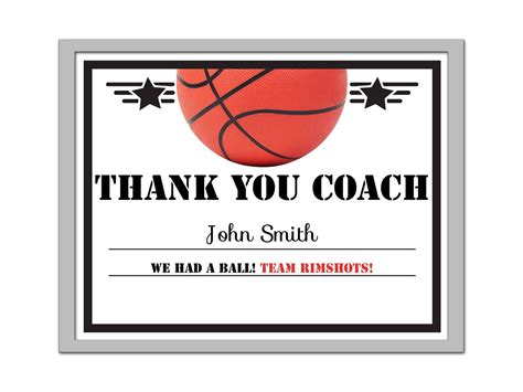 Free Printable Coach Thank You Cards Printable Word Searches