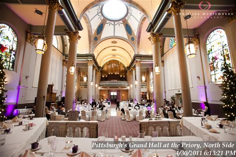 Pittsburghs Grand Hall At The Priory Weddings Pittsburgh Wedding