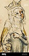 Gertrude of Merania (Hedwig Codex Stock Photo - Alamy