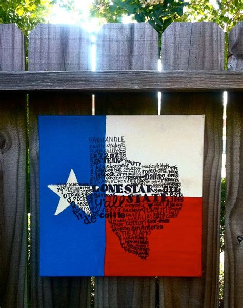 Texas State Flag Canvas By Sarebeardesigns On Etsy 6500