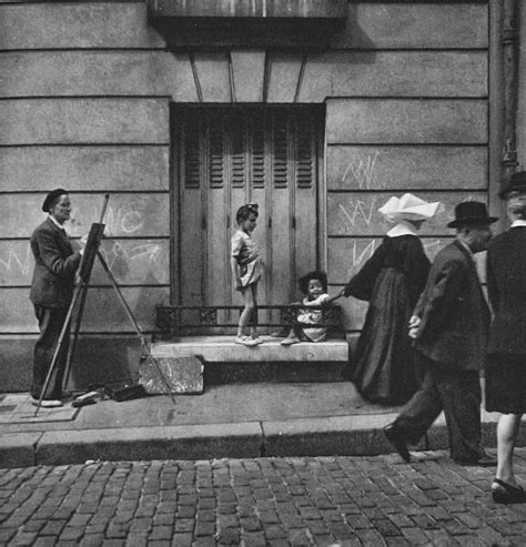 Antique And Classic Photographic Images Painter In Montmartre Paris 1949