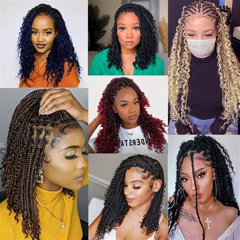Xtrend 14inch 8packs Boho Box Braids Crochet Hair With Curly Ends