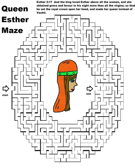 Printable Queen Esther Maze Just Print This Fun Maze Out For The Kids