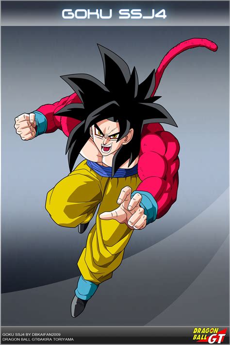 Son Goku Super Saiyan 4 Illustration Dragon Ball Son Goku Super