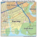 Aerial Photography Map of East Islip, NY New York