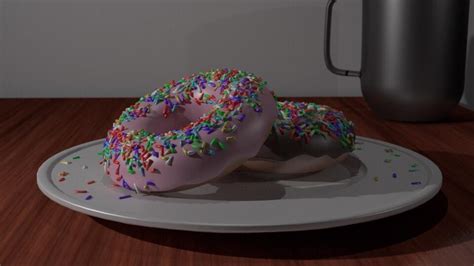 Finally Finished The Blender Guru Tutorials My First Donuts R