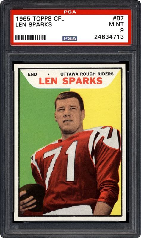 Football Cards 1965 Topps Cfl Images Psa Cardfacts®