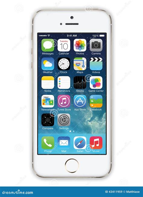 Iphone 5 White Vector Editorial Stock Image Illustration Of Color