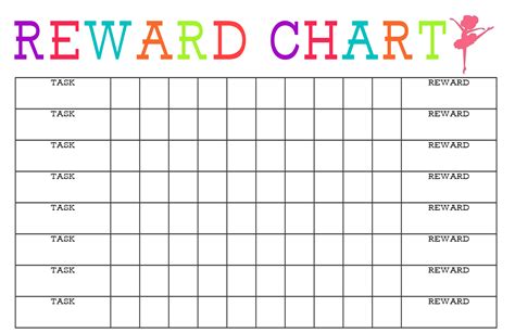 Behavior Reward Chart Girl Educative Printable