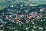 Bad Gandersheim von oben - Stadtansicht vom Innenstadtbereich in Bad ...