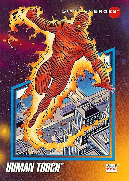 Marvel Comics Archive Trading Cards Human Torch