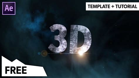 (FREE) EPIC 3D Text Reveal Animation - After Effects Template (NO
