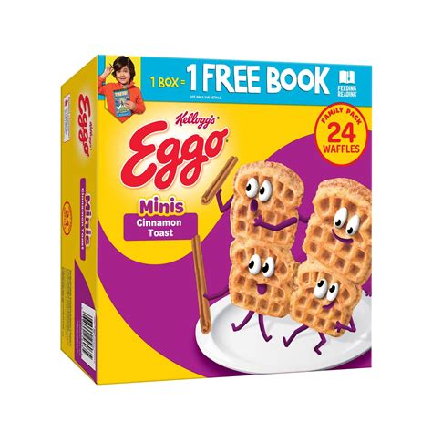 Eggo Minis Cinnamon Toast Frozen Waffle Bites 258 Oz 24 Count