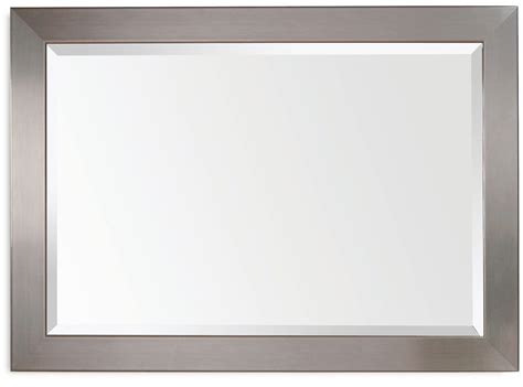 Stainless Brushed Chrome Wall Mirror 63307 1814ec Bassett Mirror