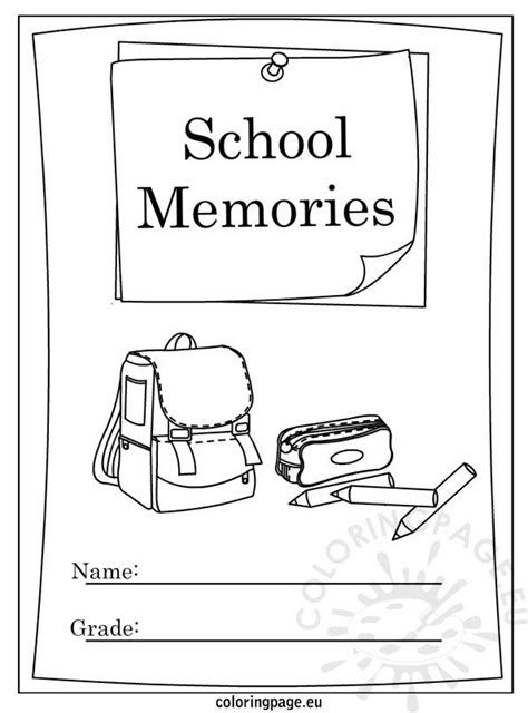 For you to know, there is another 19 similar photos of printable end of school coloring pages that chadd harvey iv uploaded you can see below End of School Year Memory Book coloring page - Coloring Page