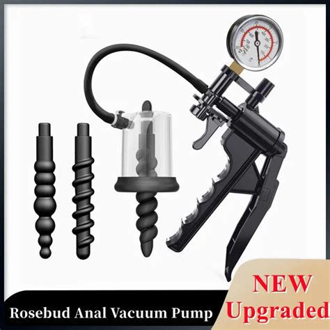 Manual Model Rosebud Pump Vacuum Sucking Massage Prostate Stimulator Anal Pump For Man Women