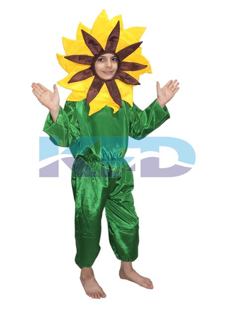 Yellow Flower Fancy Dress For Kidsnature Costume For Annual Function