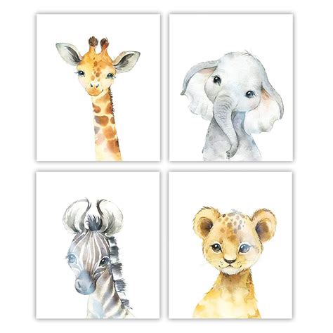 Odd Baby Animal Couples Clipart