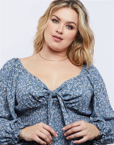 Plus Size Capulet Front Tie Top Plus Size Blouses And Tops 2020ave