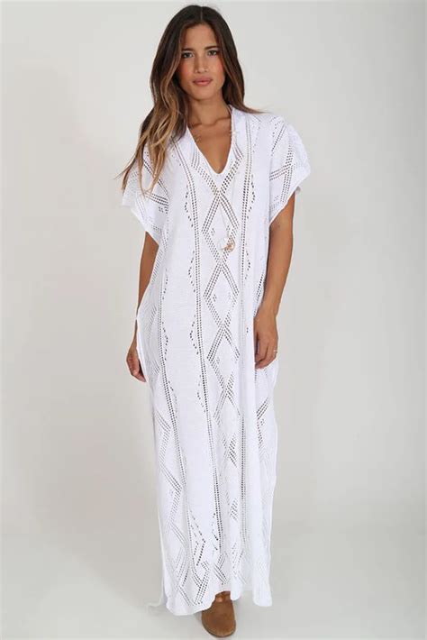 2017 Long Bathing Suit Cover Ups Knitted Beach Cover Up Robe De Praia