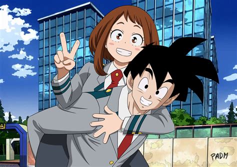 Maybe you would like to learn more about one of these? DBZ x MHA Crossover: Gohan x Uraraka | Anime crossover ...