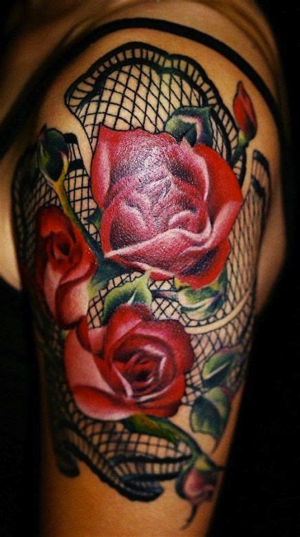 Roses And Lace Half Sleeve Tattoos Xoxo Lace Tattoo Tattoos